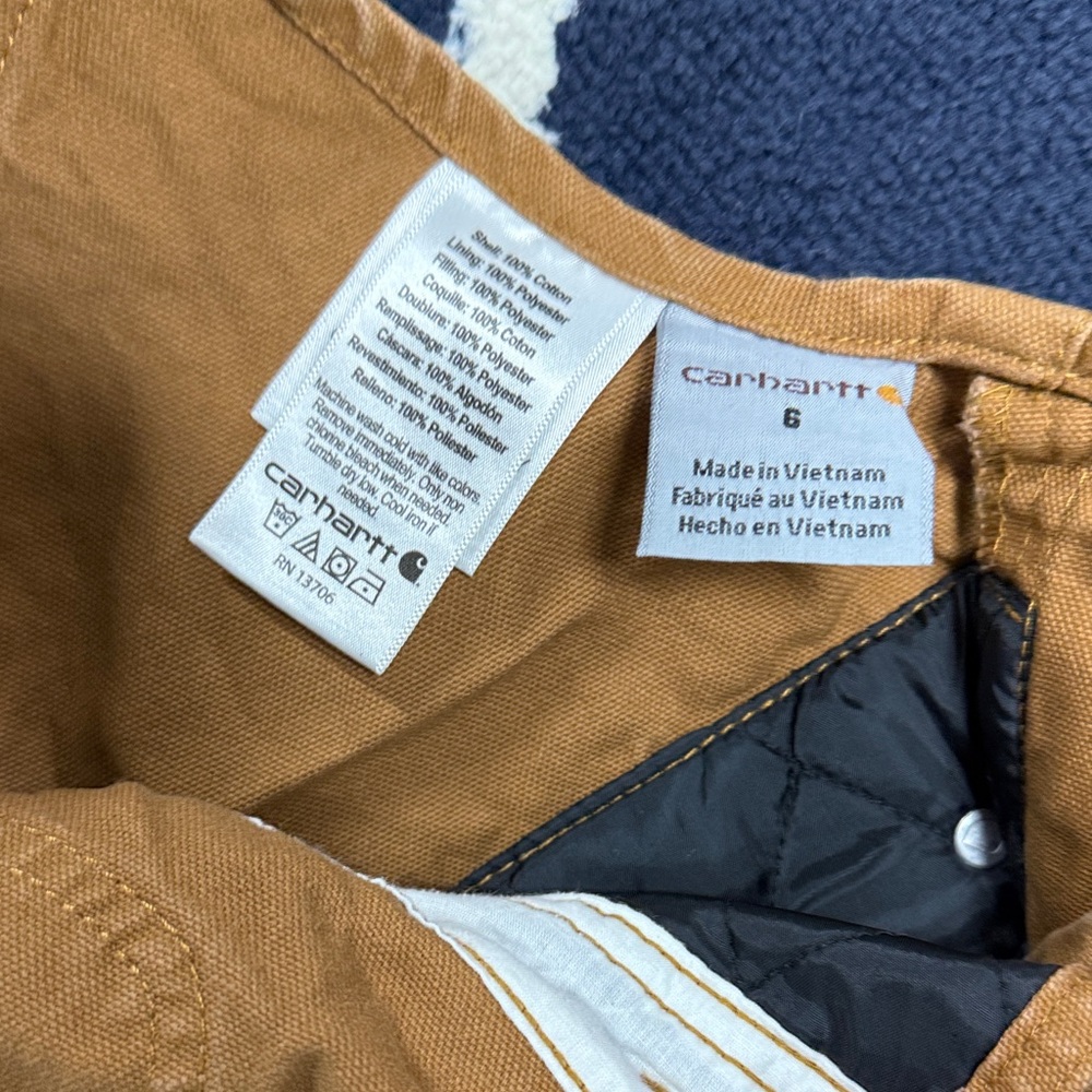 Carhartt Kids Tan Overalls - Picture 2 of 4